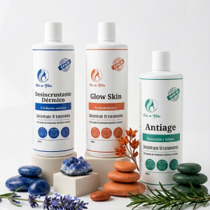 Pack de productos piel de vida. 3x500ml para los mejores tratamientos faciales
